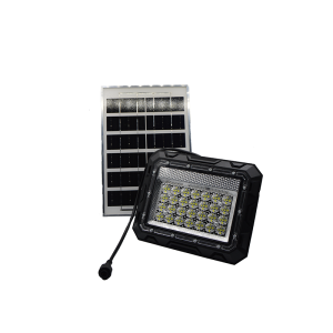 Set proiector LED cu panou solar ZS56012, telecomanda - ShopSee - Magazin online