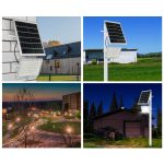 Proiector LED cu panou solar, telecomanda, ZS56004, 150W - ShopSee - Magazin online