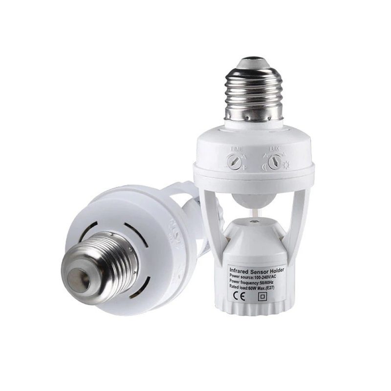 Suport dulie E27 H201, senzor de miscare, IR - ShopSee - Magazin online