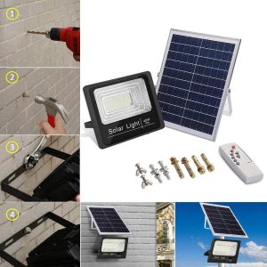 Lampa solara 40W, cu telecomanda si suport prindere - ShopSee - Magazin online