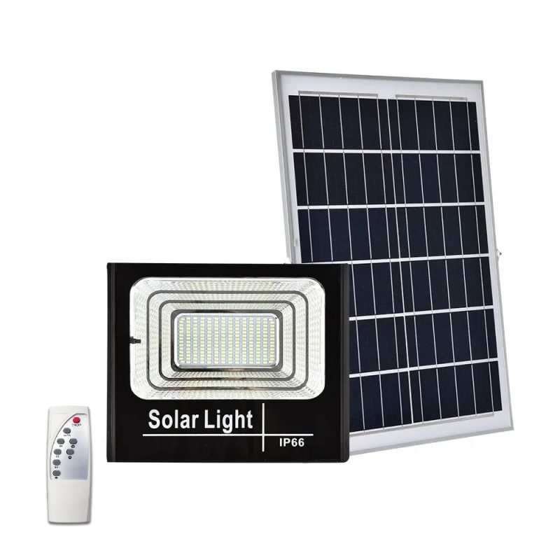 Lampa LED cu panou solar, telecomanda, 60W - ShopSee - Magazin online