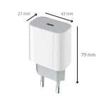 Adaptor universal priza USB tip C QCD012, 20W - ShopSee - Magazin online