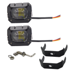Set 2 proiectoare LED auto/moto/ATV, 40W/set, 3000/6000K, lupa - ShopSee - Magazin online