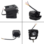 Set 2 proiectoare LED auto/moto/ATV, 40W/set, 3000/6000K, lupa - ShopSee - Magazin online