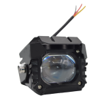 Set 2 proiectoare LED auto/moto/ATV, 40W/set, 3000/6000K, lupa - ShopSee - Magazin online