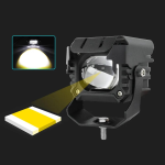 Set 2 proiectoare LED auto/moto/ATV, 40W/set, 3000/6000K, lupa - ShopSee - Magazin online