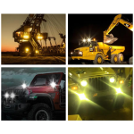 Set 2 proiectoare LED auto/moto/ATV, 40W/set, 3000/6000K, lupa - ShopSee - Magazin online