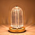 Lampa LED cu senzor tactil, design de cristal, 21 cm - ShopSee - Magazin online