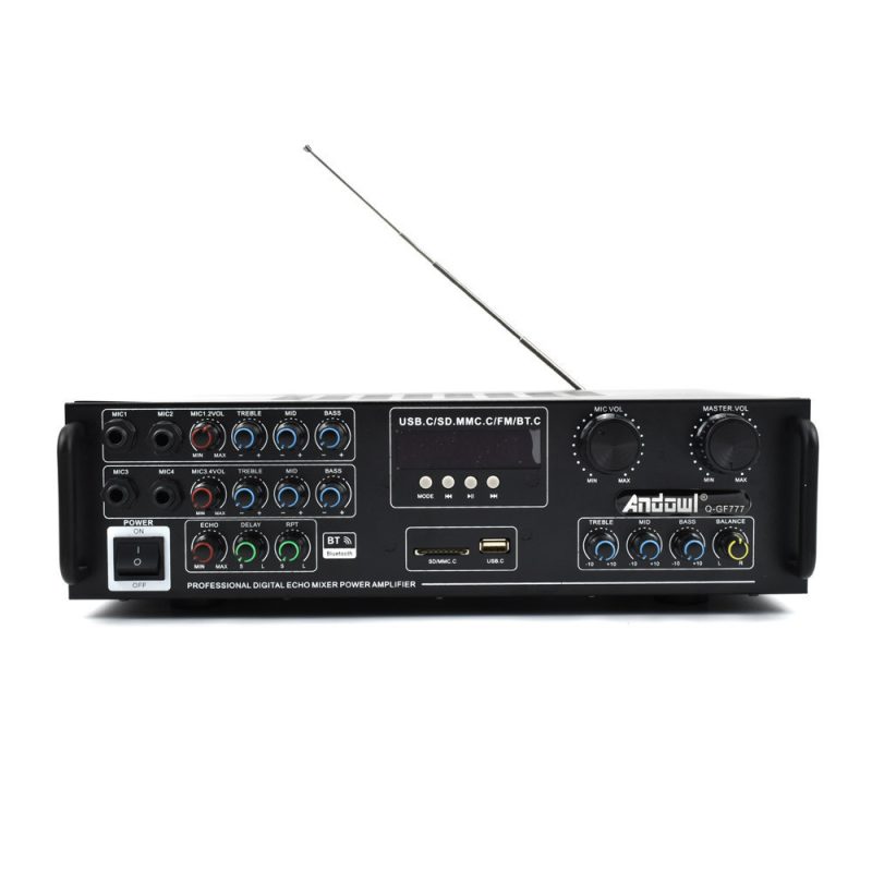 Amplificator sunet, BT, telecomanda, 300W, GF777 - ShopSee - Magazin online