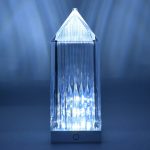 Lampa LED decorativa cu senzor tactil, 29 cm, cristal acrilic - ShopSee - Magazin online