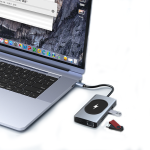 Hub cu 9 porturi diferite QHU666, incarcare wireless - ShopSee - Magazin online