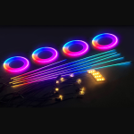 Set lumini auto ambientale, 18 piese, RGB, Bluetooth, aplicatie - ShopSee - Magazin online