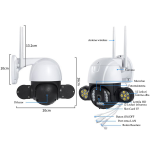 Camera supraveghere SX010, 24LED, 4K, WIFI, aplicatie - ShopSee - Magazin online