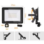 Proiector LED 100W, senzor de miscare, 144 LED - ShopSee - Magazin online