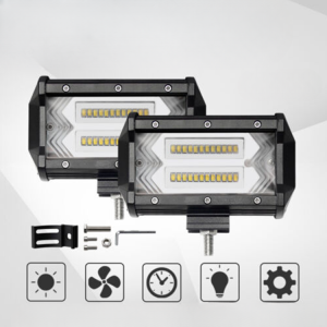 Set 2 x proiectoare auto 72W LED, 6000K - ShopSee - Magazin online