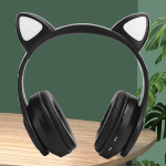 Casti audio B450, Bt, wireless, USB, LED RGB, urechi pisica - ShopSee - Magazin online