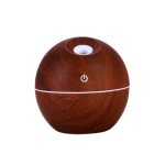Umidificator ultrasonic LED, 130ml, aroma, maro inchis, 001 - ShopSee - Magazin online