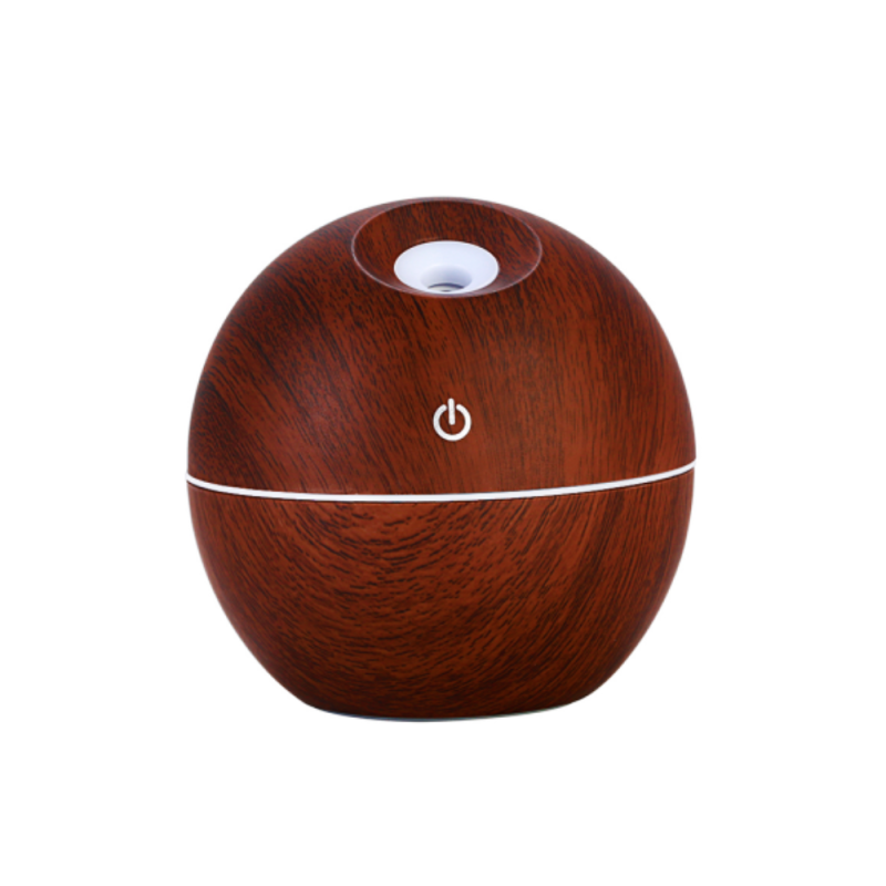 Umidificator ultrasonic LED, 130ml, aroma, maro inchis, 001 - ShopSee - Magazin online