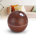 Umidificator ultrasonic LED, 130ml, aroma, maro inchis, 001 - ShopSee - Magazin online