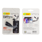 Adaptor ZJ6 lightning la lightning/jack 3.5mm, audio, incarcare - ShopSee - Magazin online