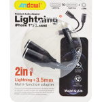 Adaptor ZJ6 lightning la lightning/jack 3.5mm, audio, incarcare - ShopSee - Magazin online