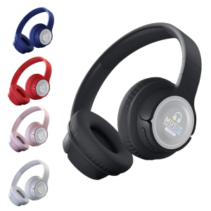 Casti wireless B455, Bluetooth, LED RGB, cablu USB, slot SD - ShopSee - Magazin online