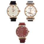 Ceas de dama, mecanism quartz, curea magnetica, 3 modele - ShopSee - Magazin online