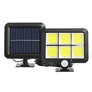 Lampa LED cu panou solar, F120, 40W, senzor, 120COB - ShopSee - Magazin online