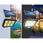 Lampa LED cu panou solar, F120, 40W, senzor, 120COB - ShopSee - Magazin online