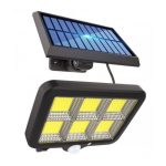 Lampa LED cu panou solar, F120, 40W, senzor, 120COB - ShopSee - Magazin online