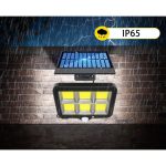 Lampa LED cu panou solar, F120, 40W, senzor, 120COB - ShopSee - Magazin online