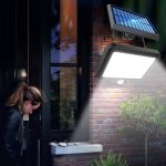Lampa LED cu panou solar, F120, 40W, senzor, 120COB - ShopSee - Magazin online