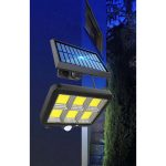 Lampa LED cu panou solar, F120, 40W, senzor, 120COB - ShopSee - Magazin online