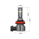 Set 2 x becuri auto E2, H7/H1/H11, 100W/set, 15000lumeni - ShopSee - Magazin online