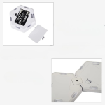 Set 6 x lampa de perete LED RGB hexagonala cu telecomanda - ShopSee - Magazin online