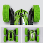 Masina sport verde de curse, cu telecomanda, 4 roti - ShopSee - Magazin online
