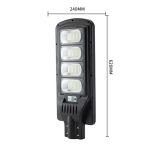 Lampa solara 400W, telecomanda, suport de prindere - ShopSee - Magazin online