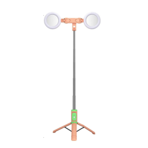 Selfie stick ZP011, trepied, 2 inele luminoase, Bluetooth - ShopSee - Magazin online