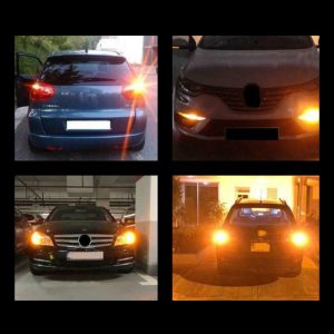 Set 2 becuri auto 1156 BA15S P21W, 144LED, 12V, 2100lm, 2 modele - ShopSee - Magazin online