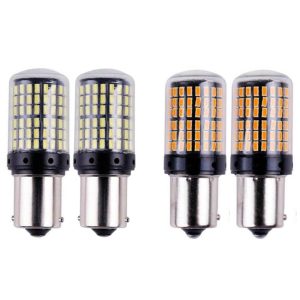 Set 2 becuri auto 1156 BA15S P21W, 144LED, 12V, 2100lm, 2 modele - ShopSee - Magazin online