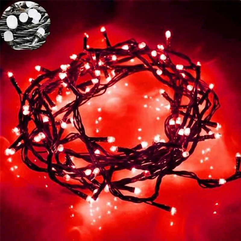 Instalatie luminoasa, 16 metri, 200LED, rosu - ShopSee - Magazin online