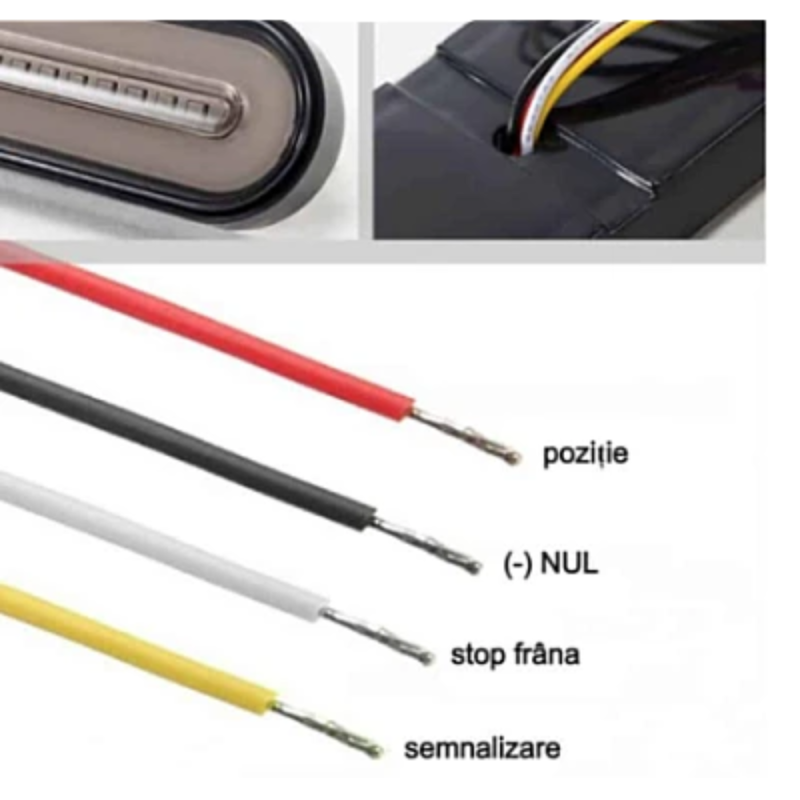 Set 2 lampi auto 12/24V, 12cm, lumini frana/pozitie/semnalizare - ShopSee - Magazin online