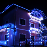Instalatie luminoasa tip turturi, 12 metri, 300LED, albastra - ShopSee - Magazin online