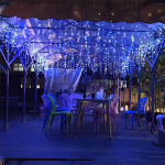 Instalatie luminoasa tip turturi, 12 metri, 300LED, albastra - ShopSee - Magazin online
