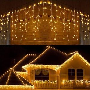 Instalatie tip turturi, 300LED, 12 metri, alb cald - ShopSee - Magazin online