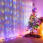 Instalatie tip perdea luminoasa, 3x3m, 400LED, diverse culori - ShopSee - Magazin online