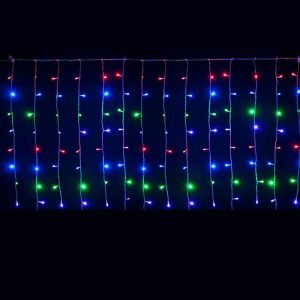 Instalatie tip perdea luminoasa, 6x1m, 240 LED, multicolor - ShopSee - Magazin online