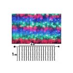 Instalatie tip perdea luminoasa, 6x1m, 240 LED, multicolor - ShopSee - Magazin online