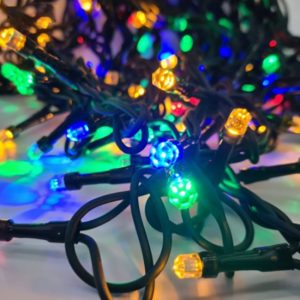 Instalatie tip turturi, exterior, 5.5m, 120 LED V8, cablu verde - ShopSee - Magazin online