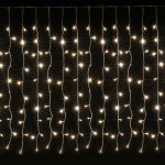 Instalatie tip perdea, exterior, 3x1m, 300 LED V8, cablu alb - ShopSee - Magazin online
